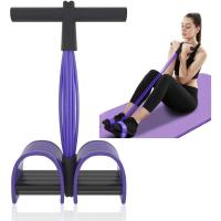 Entrenador abdominal, equipo de entrenamiento de abdominales, expansor de cuerpo completo para el hogar, 6 tubos, cuerda elástica de tracción multifunción - details 0