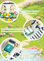 Bloques De Construcción Creativos 998PCS Villa De Flores En La Ciudad Juguete Educativo Para Niños Decoración De Escritorio Regalos De Vacaciones - details 3