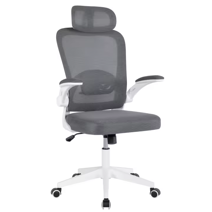 Silla de Oficina Ergonómica, de Escritorio, Ejecutiva, Giratoria con Ruedas, de Juegos de Malla Transpirable, con Reposacabezas y Apoyabrazos Ajustable, Soporte Lumbar para Oficina, Casa - 1