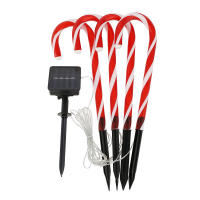 2 Set Luz Solar De Navidad En Forma De Palillo De Moler Con Palos Para Decoración De Jardín Patio Camino Exterior IP68 Impermeable - details 6