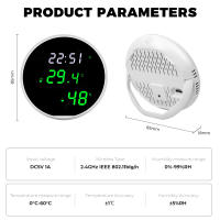 Sensor De Temperatura Y Humedad Inteligente Tuya USB Monitoreo Remoto Por App Para El Hogar Inteligente Compatible Con Alexa Y Google Assistant - details 16