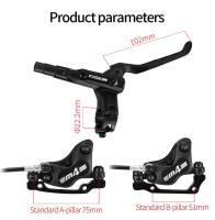 Freno De Disco MTB M4S De 4 Pistones Tipo Split Bilateral Freno Hidráulico Con Tubo Lubricado Longitud Frontal 850mm Trasero 1600mm Para Bicicleta De Montaña - details 1