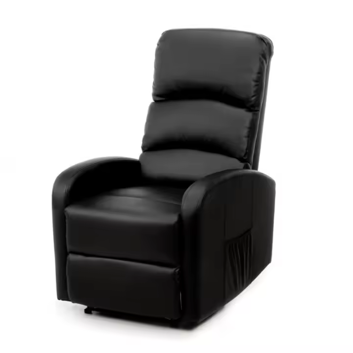 ECO-DE Sillón Relax “Cavana”, Reclinable de Forma Manual hasta 160º, Polipiel, Sistema Pared Cero, Dos Bolsillos Laterales ECO-8580 Marrón - 1
