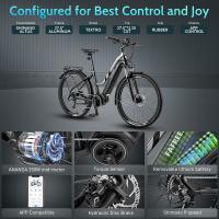 Bicicleta Eléctrica Fafrees FM8 Pro, Neumáticos de Aire de 27.5 Pulgadas, Motor Central de 36V 250W, Velocidad Máxima de 25km/h, Batería de 14.5Ah, Autonomía de 100-120km, Tiempo de Carga de 6-8 Horas, Impermeable - Verde - details 2
