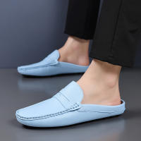 Zapatos Casuales De Verano Para Hombre YRZL Mocasines De Cuero Hechos a Mano Moda Driving Pantuflas De Conducción Slip on Loafers Para Exteriores - details 3