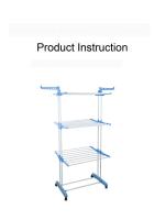 TENDEDERO vertical Percheros De Pie CON RUEDAS TIPO TORRE ,Estante de secado de ropa , colgador de ropa con varillas plegables, almacenamiento compacto, soporte grande, stante de secado de ropa de 3 niveles - details 0