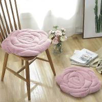 DWW-(blanc)45x45cm Coussin rond de coussin de chaise d'tudiant en peluche paissi - details 1