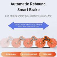 Rueda Ab de rebote automático con temporizador y almohadilla para arrodillarse, rodillo de rueda Abdominal, equipo de ejercicio físico Entrena rápidamente los músculos abdominales adecuado para usar en casa, gimnasio u oficina - details 5