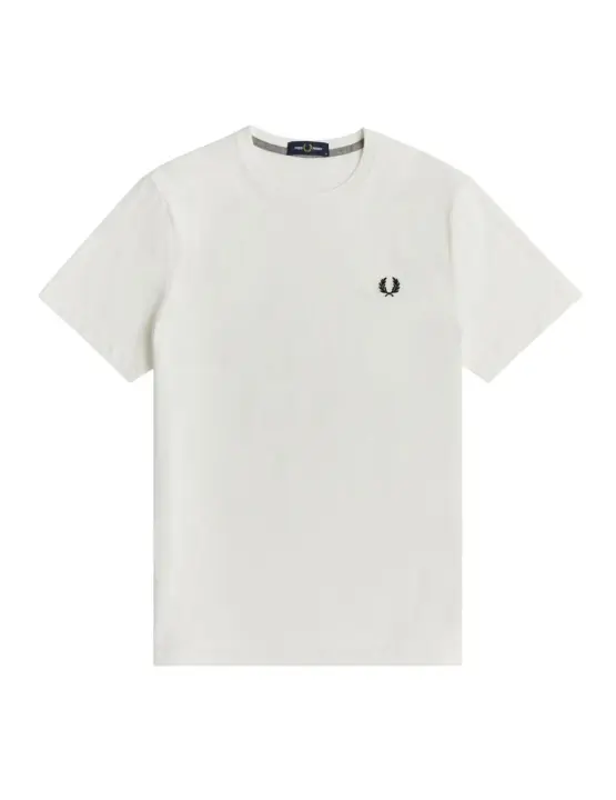 Camiseta Fred Perry Crew Neck Hombre Blanco - 1