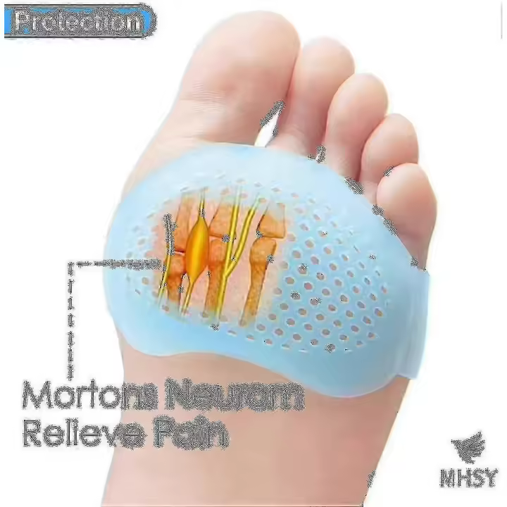Almohadillas metatarsianas nuevas (2024) para mujeres y hombres. 4 pares de almohadillas para metatarsalgia, neuroma y neuroma de Morton. Se atrofian rápidamente. - 1