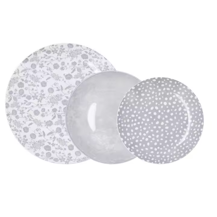 Bidasoa Vajilla Porcelana Aquilea 12 Piezas - 1