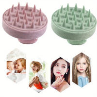 Cepillo De Baño De Silicona Para Shampoo Y Masaje Capilar Herramienta De Peluquería Y Limpieza De Cabeza Material Plástico - details 5