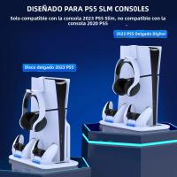 DinoFire Estación De Enfriamiento Rápido Para PS5 Slim Disc/Digital Soporte Vertical Para Gamepad Compatible Con PlayStation 5 - details 3