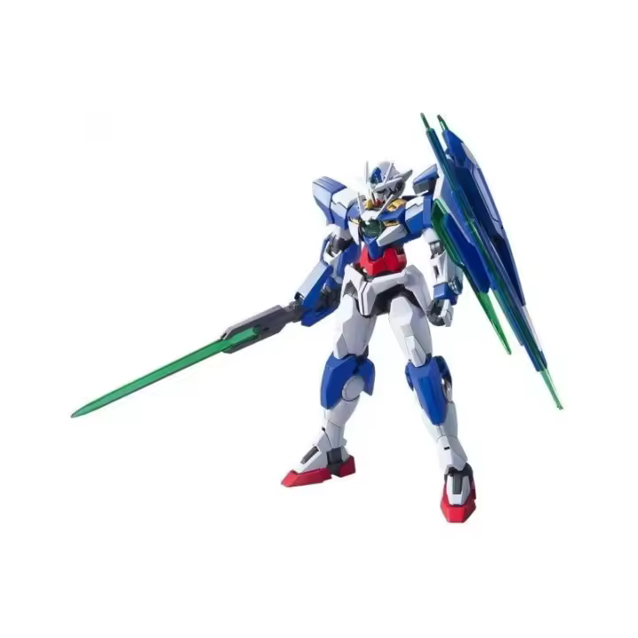 Bandai Gundam - HG00 - 66 - GNT-0000 00 Qan[T] 1/144    - Montaje Fácil - Piezas Pintadas - No requiere pegamento - 1