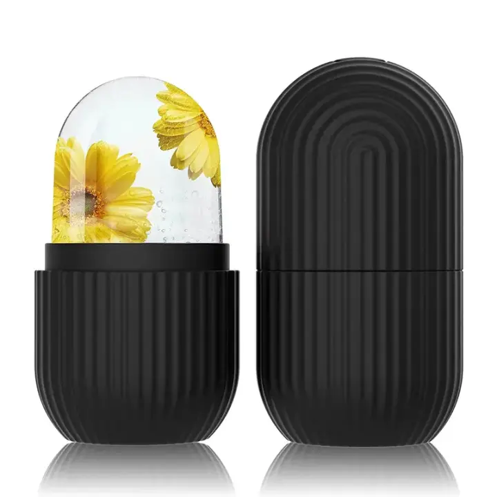 Molde De Hielo De Silicona Para El Cuidado De La Belleza Contour Levantamiento De Glóbulos De Hielo Masaje Facial Reducción De Acné - 1
