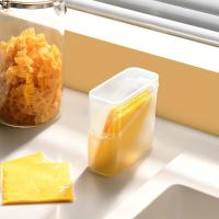 Caja De Almacenamiento Estilo Japonés Con Tapa Inclinada Y Transparente Para Queso Té Café Organizador De Artículos Pequeños - details 3