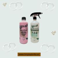 Laboncler - kit de limpieza ecojin hogar rosa con difusores y accesorios, concentrado liquido biodegradable 1l, aroma floral, limpiador multiusos, quitamanchas eficaz, fabricado en españa. - details 3