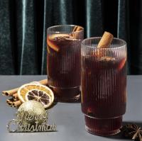 Juego de 4 Vasos de Cóctel Acanalados para Café Helado o Jugo - details 3