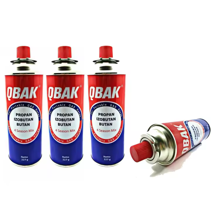 Cartucho de Gas ISO-250 Butano y N-Butano 227g 400ml, Bombona de gas, Recambio Lata de Gas para Hornillo portátil de camping  o Soplete Quemador - 1