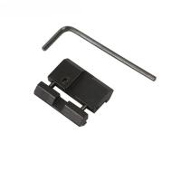 Adaptador De Tangente Táctica 11mm a 20mm Montura De Ranura Picatinny Base De Montaje En Snap in Color Negro Aluminio 6061 - details 3