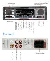 BQCC 1 Din Radio BT MP3 Para Coche Con Handsfree Find FM SD Protección Del Poder Voz Broadcast Autostereo AUX USB Reproductor Multimedia - details 8