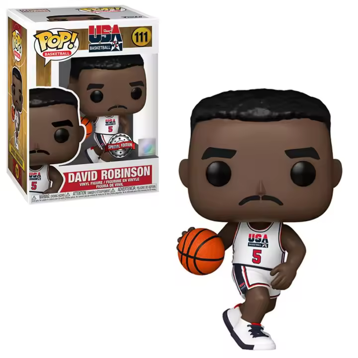 Funko pop! NBA (USA Basketball) - David Robinson EXCLUSIVO, 56397, Nº111 - 1