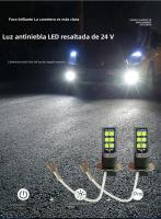 2pcs Bombilla LED H3 Super Brillante Para Luz De Foga De Coche Y Camión DC 12V-24V 6000K Lámpara De Día Para Auto - details 0