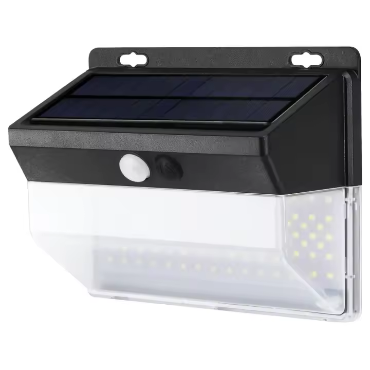 Aplique LED Solar con Sensor Vertical 10W Fría Matel - 1