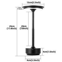 Lámpara De Mesa LED Recargable Simple Toque Con Luz Ambiente Ajustable En 3 Colores Lámpara Creativa Para Borde De Cama Decoración De Habitación - details 11