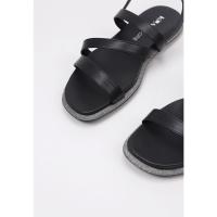 Krack Core EGINA Sandalias Planas Mujer Negro - details 1