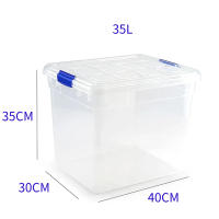 Cajas de almacenamiento de plástico, 16L/25L/35L/61L, sin BPA, adecuadas para organización del hogar y almacenamiento apilable, adecuadas para cocina y dormitorio - details 4