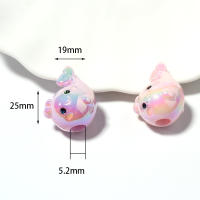 10pcs Bolas De Acrílico En Forma De Delfín Para La Creación De Joyas DIY Pulseras Collares Hallazgos Colores UV - details 0