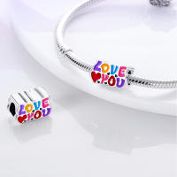 Encantos De Cocodrilo Plateado En Plata Con Dibujo Colorido Encantos Colgantes Para Pulseras Y Collares Joyería DIY - details 117