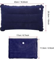 Almohada inflable para camping, 2 colores al aire libre portátil plegable casual almohada inflable compacta ultraligero almohada para acampar escalada senderismo - details 2