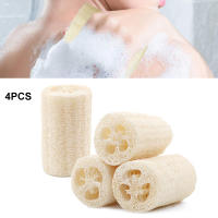 Pack De 4 Loofahs Orgánicos Para Spa Exfoliante Natural Esponja De Limpieza Corporal Que Elimina La Piel Muerta Microfibra 4 Pulgadas - details 7