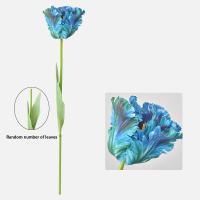 Flor Artificial De Pavo Real Y Ramo De Tulipán 3D Para Decoración De Bodas Y Fiestas En Vaso De Mesa Jardín Interior Y Exterior Toque Realista - details 12