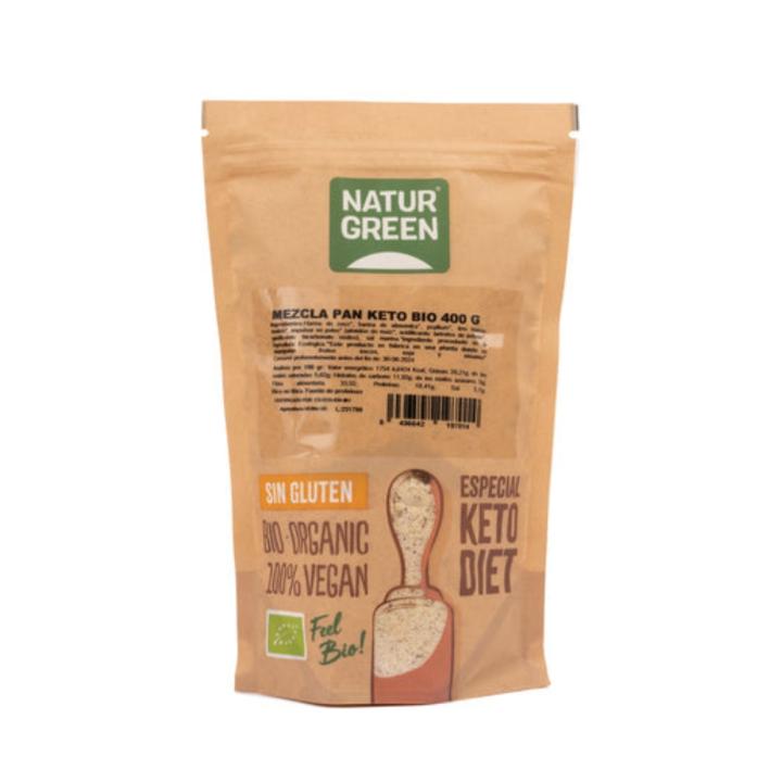 Organic keto bread mix |   400g |   Low in carb and rich in fiber |   Naturgreen