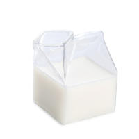 1Pc Copa De Leche 300ML Estilo Botella De Leche Media Pintada Mini Juguete De Crema De Vidrio Ecológico Con Forma De Aves De Correr - details 12