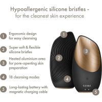 Geske Sonic Thermo Facial Brush 6 en 1 con tecnología sónica y de calor para el cuidado de la piel. - details 1