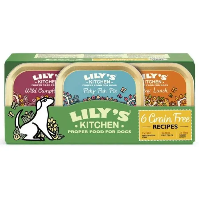 Multipack 6 Tarrinas Sin Cereales para Perros - Lily’s Kitchen - 1