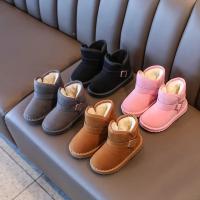 Botas De Nieve Para Niños Y Niñas Marrón Gris Rosa Y Rosa Suaves Y Gruesas Para Invierno Zapatos Planos De Algodón Para Niños - details 18