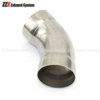 Pipilla De Escape Para Coche Y Motocicleta De Acero Inoxidable 45 Grados Material SU304 Diámetro Interior 51MM 63MM Tubo De Escape - details 3