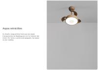 CREATE - Ventilador de techo 40W silencioso Ø55cm aspas retráctiles con luz LED - WIND CLEAR CUP - details 1
