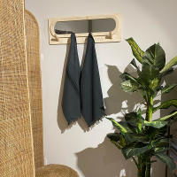 MEVAK LIVING - Pack 2 Paños de Algodón Kila - 50x70cm - Rayado y Liso - Flecos y Cinta Colgante - 5 Colores - details 9
