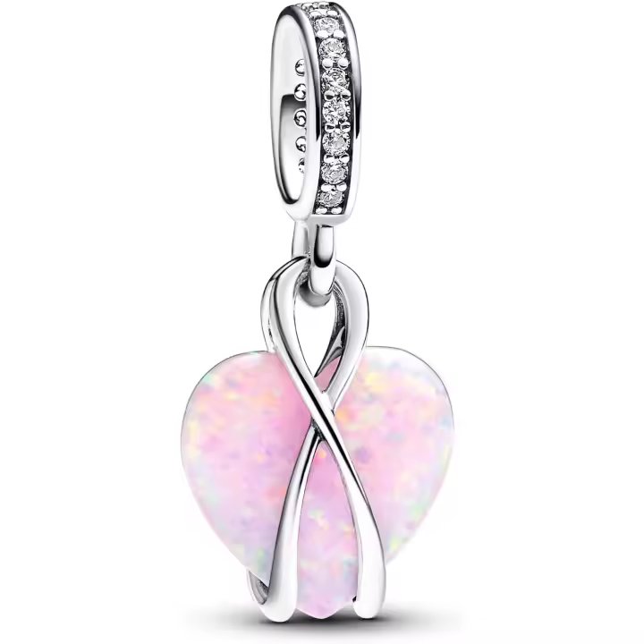 Pandora Momentos Dijes de Plata de Ley con símbolo de Infinito Y Escritura "Mamá" - 1