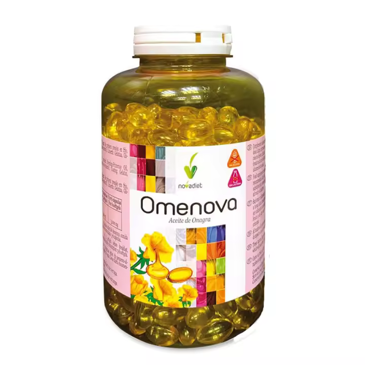 Novadiet OMENOVA 400 Cápsulas con Aceite de Onagra y Vitamina E - 1