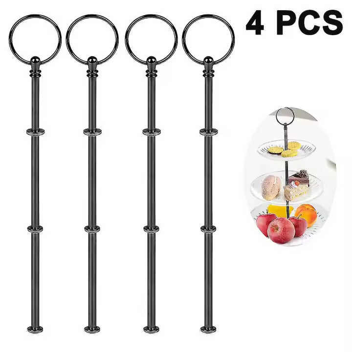 4 Set 3 Tier Cake Stand Hardware, Tiered Tray Hardware 3 Tier Cake Stand - 1
