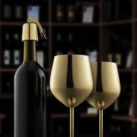 1-4Pc Juego de vino Doradas, Copas de Oro irrombibles de 540 ml/18 oz, Copas de vino de Maple inoxidable,exquisitas y únicas - details 3