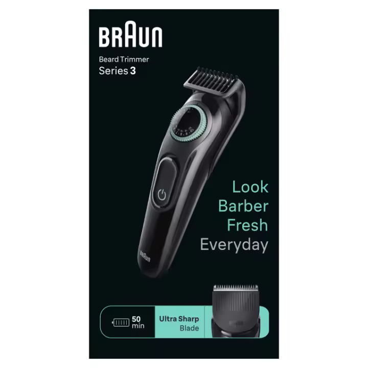 AFEITADORA CORPORAL MASCULINA BRAUN BT3411 INALAMBRICA AUTONOMIA 50 MIN -  Recíbelo en 2-3 días laborables - 1