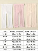 Leggings Transpirables Para Niñas En Verano Hechas De Malla Delgada Con Encaje Color Sólido Trousers Ajustados Para Niñas De 1 a 14 Años - details 0